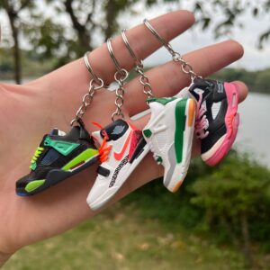 3D Sneaker Keychain AJ 2 13 SeriesSingle KeychainLace Detail3D HollowAJSneaker Model Charm