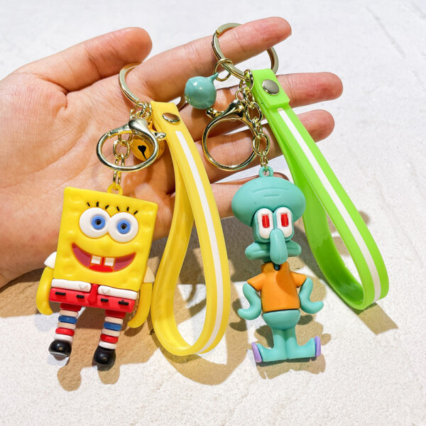 ZY1766A  SpongeBob SquarePants, Patrick Star, Mr. Octopus keychains