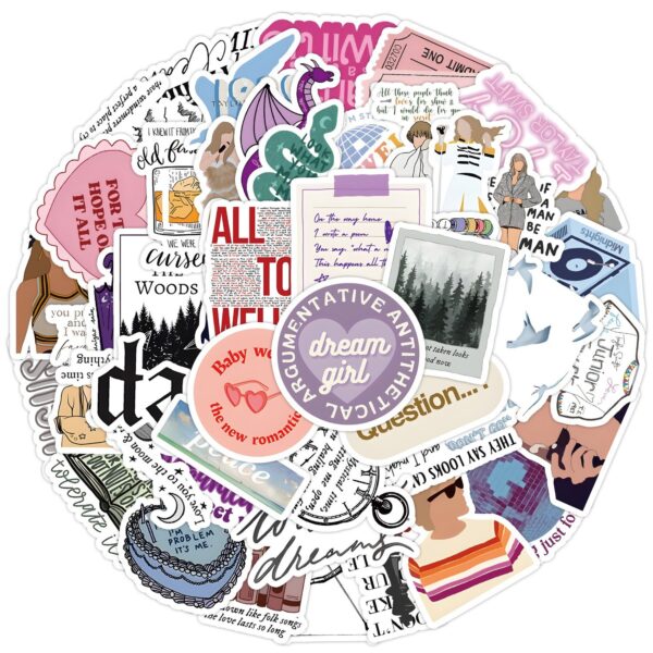 qw0754a 50PCS/pack Taylor Alison Swift stickers
