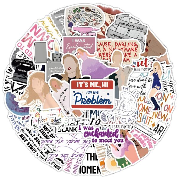 qw0754a 50PCS/pack Taylor Alison Swift stickers