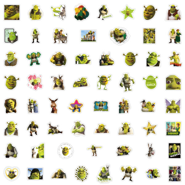 ZY0339F 60pcs/pack Shrek sticker