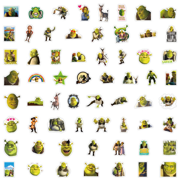 ZY0339F 60pcs/pack Shrek sticker