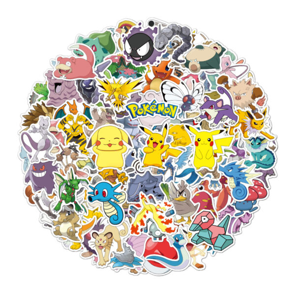 qw0582a 100pcs/pack Pokemon stickers