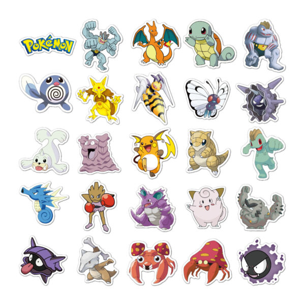 qw0582a 100pcs/pack Pokemon stickers