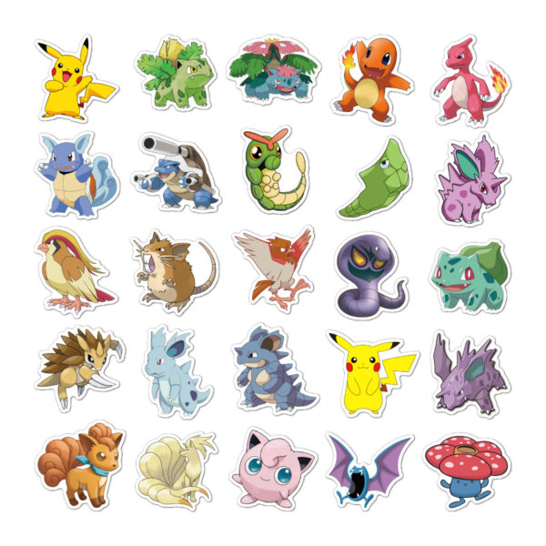 qw0582a 100pcs/pack Pokemon stickers
