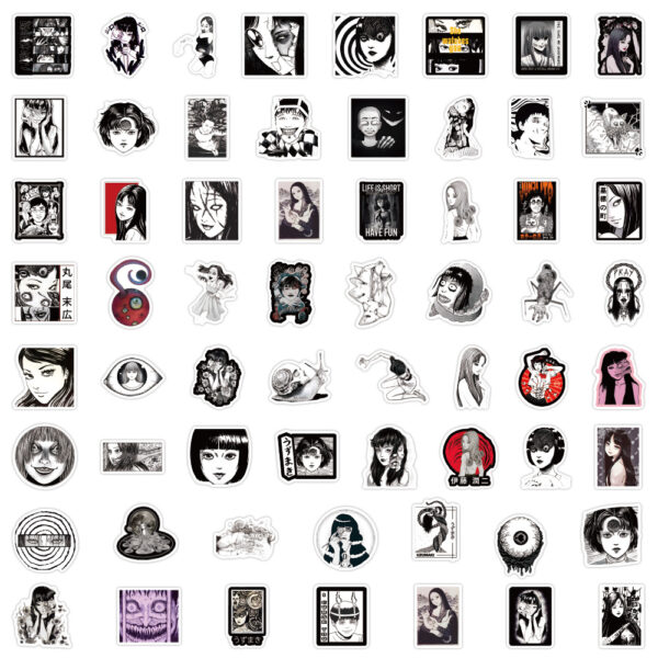 ZY0715A 60PCS/pack junji ito stickers