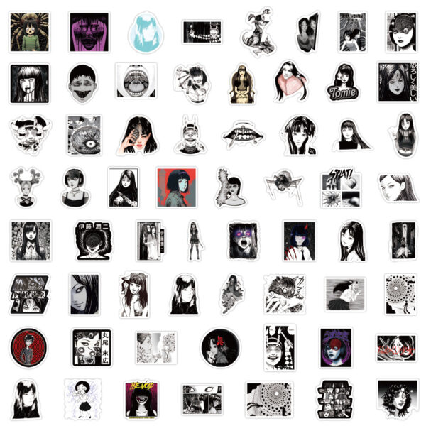 ZY0715A 60PCS/pack junji ito stickers
