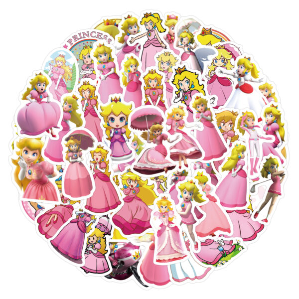 ZY0711Y 60PCS/pack Princess Peach sticker